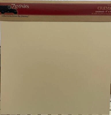Nuevo 7gitanos 8x8" 25 piezas CREMA cartulina de carta crema manilla envío gratuito EE. UU. Foto 1 de 2