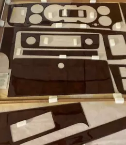 JAGUAR FIT XJ6 1983 - 1987 NEW INTERIOR SET CHERRY BURL WOOD DASH TRIM KIT - Picture 1 of 15