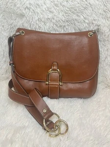 Sam Edelman Brown Leather Hobo Crossbody Bag - Picture 1 of 7