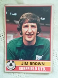 Topps Red Back Football Cards 1977 #292 Jim Brown - Sheffield United - Bild 1 von 2