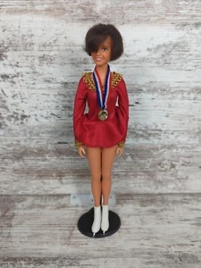 Vintage 1977 Dorothy Hamill Barbie Doll With Ice Skates Ideal Bendable Legs - Picture 1 of 4