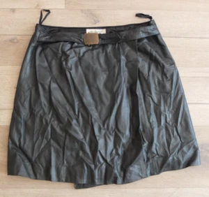 * Falda de cuero HELLINE talla 40 L EXCELENTE negra - Imagen 1 de 8