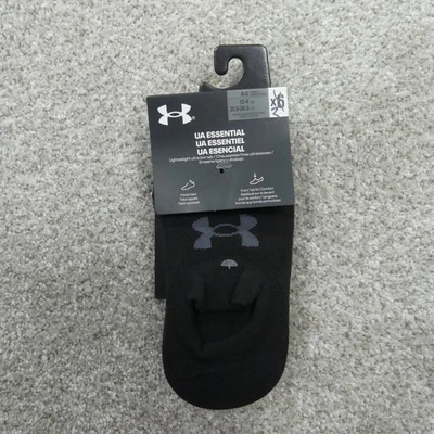 Under Armour Socks Womens Small 4-6 Black Ultra Low Tab Lightweight 3 Pairs - Image 1 of 4