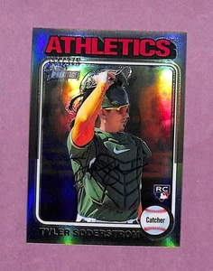 2024 Topps Heritage Chrome Silver Refractor /375 Tyler Soderstrom #471 Rookie RC - Picture 1 of 2