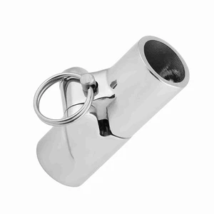 Marine Stainless Steel Folding Swivel Coupling Tube Pipe Connector Boat Hardware - Picture 1 of 12