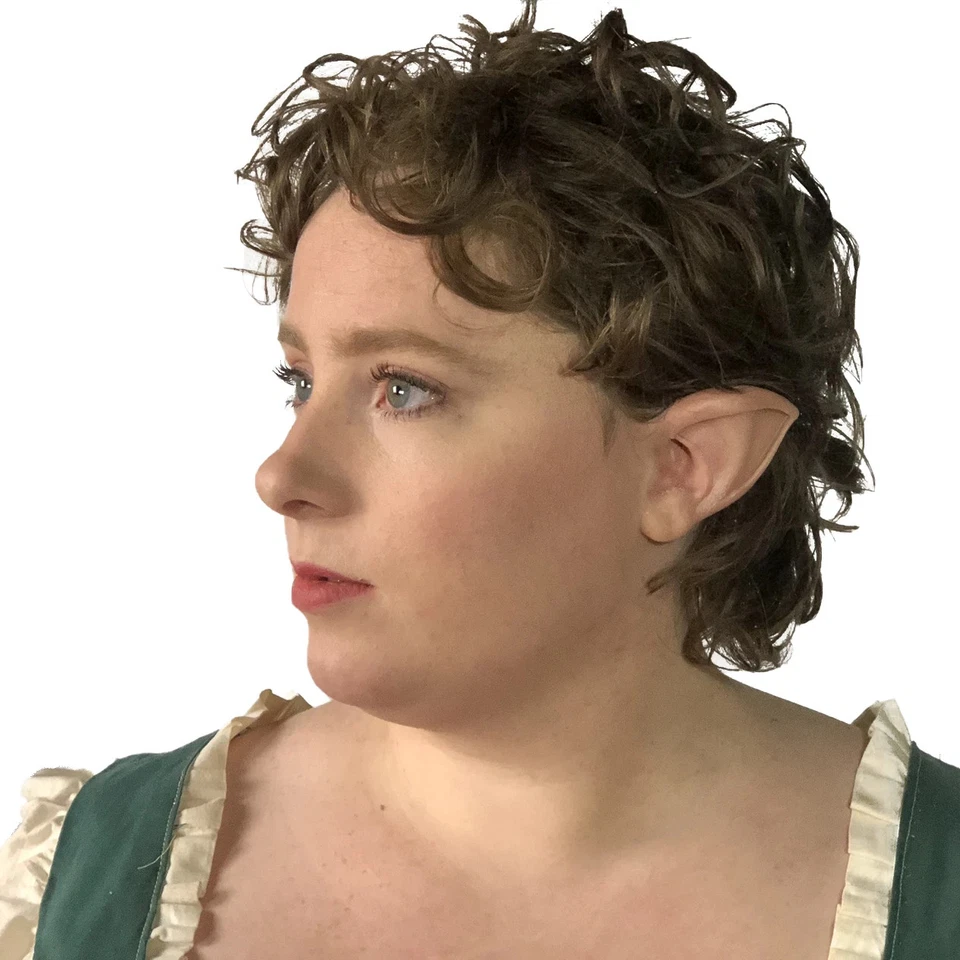 Geekling Creations Fake Costume Hobbit Elf Pointy Ears Prosthetics - Image 1 of 4