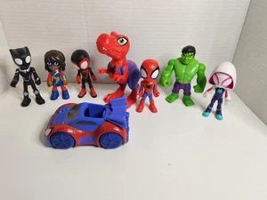 8 Marvel Spidey And His Amazing Friends Web Squad Lot Actionfiguren Spiderman - Bild 1 von 24