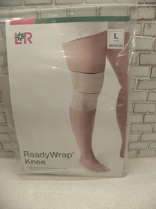 L & R ReadyWrap Ready Wrap Knee Adjustable Compression Wrap Large Beige NEW - Picture 1 of 7