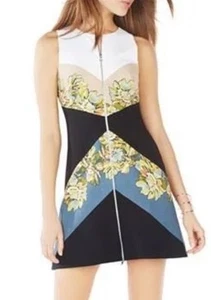 New BCBGMaxAzria | Alaina Colorblock Sleeveless Dress 6 - Picture 1 of 13