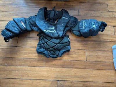 Protector de pecho de portero extra grande Bauer Reactor Jr Foto 1 de 4