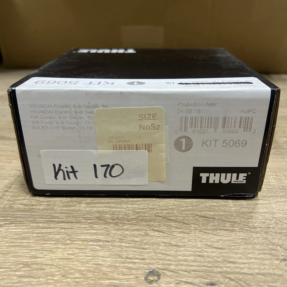 Kit de ajuste de sistema de portaequipajes de techo Thule 5069 (paquete de 4) para Hyundai Elantra KIT170 2017-20 Foto 1 de 4