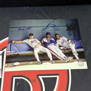Doc Gooden, Darryl Strawberry & Lenny Dykstra signiertes 11x14 Foto NY Mets JSA COA - Bild 1 von 5
