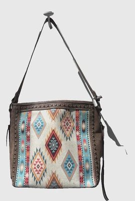 Montana West выбрать гобелен сумочка Дамская сумка 10,5 «x 10,5» x 4,5» геометрический узор - Изображение 1 из 4