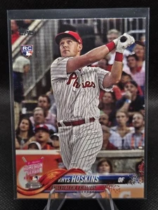 2018 Topps Update Baseball #US268 Rhys Hoskins Home Run Derby Rookie Card RC - Picture 1 of 2