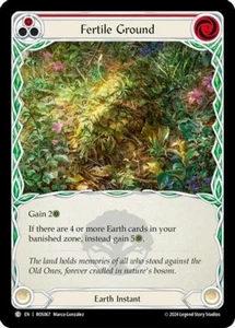 Fertile Ground (Red) - Rosetta #ROS067 Flesh & Blood TCG - Picture 1 of 1