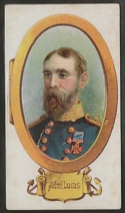 PLAYERS-ENGLANDS NAVAL HEROES 1898 (DESCRIPTIVE WIDE)-#11- REAR ADMIRAL LUCAS - Picture 1 of 2