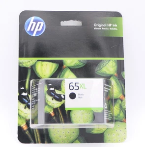 HP 65XL Czarna drukarka wymienna Wkład atramentowy N9K04AN Gwarancja Zakończona 06/25 - Zdjęcie 1 z 5