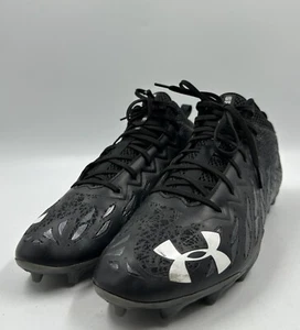 Under Armour Men's Black Spotlight Select Football Lace Up Cleats Size 14 - Picture 1 of 8