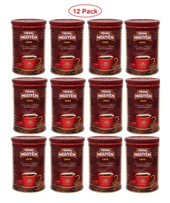 Trung Nguyen Premium Blend Ground Coffee 15 oz ( Pack of 12 ) AUTHORIZED SELLER