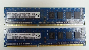 8GB PC3 12800U DDR3 Desktop RAM, 240Pin - Tested and working - 2 x 4GB - Picture 1 of 2
