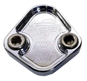 Fuel Pump Block Off Plate Fits Jeep AMC 360 CJ5 CJ7 Engines Billet 6061 CNC USA - Picture 1 of 2
