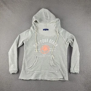 Ocean Drive Clothing Co Hoodie Girls Medium Gray Destination Vacation Pullover - Picture 1 of 12