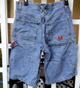 Vintage Tommy Hilfiger Denim Carpenter Shorts Red Label Mens 30 - Picture 1 of 12
