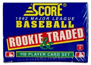 1992 Score Major League Baseball Rookie & Traded 110 Card Set Factory Sealed - Picture 1 of 6