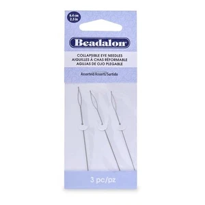 Beadalon faltbare Augennadeln, Variety Pack, 6,4 cm, 3 Stück - Bild 1 von 1