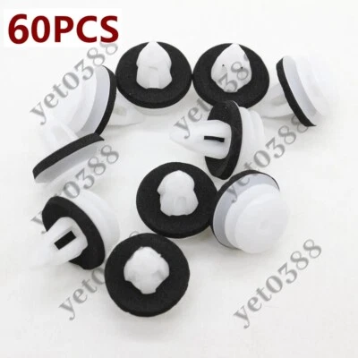 60X para BMW Mini 51-43-7-001-491 clipes de painel de porta com anéis de vedação acabamento interno - Imagem 1 de 3