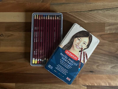 Derwent Pastell Portrait Set 12 Bleistifte Neu Versiegelt