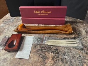 Lilka Classica 13” Rosewood Churchwarden Pipe Model 0420 With Accessories NEW - Picture 1 of 8