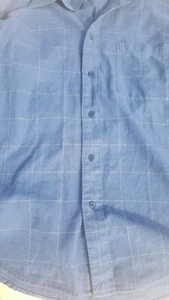 IZOD Mens Medium Shirt Button Down Top Long Sleeve 100% Cotton Work Wear - Picture 1 of 8