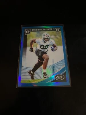 Christopher Herndon IV 2018 Donruss Optic Aqua Prizm /299 RC Jets 134 - Image 1 of 2