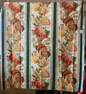 Vintage Brunschwig & Fils La Portugaise Chintz gestreiftes Stoffmuster - Bild 1 von 6