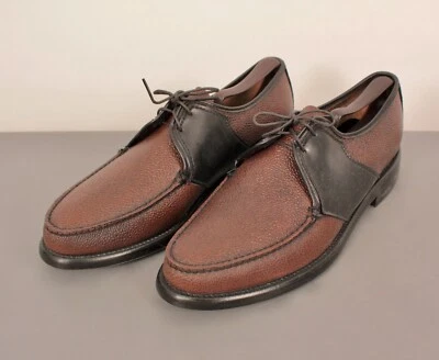 Men's VTG NOS 60s 2 Tone Brown Dress Shoes Sz 10.5 C Pedwin Moccasin - Image 1 of 4