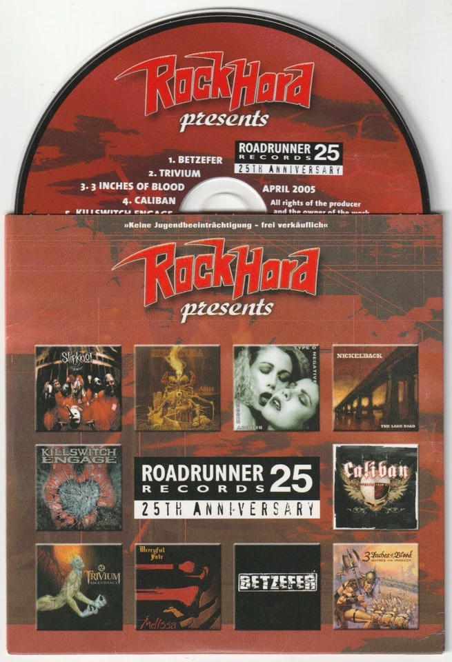 ✪ ROCK HARD Roadrunner Records METAL-MAGAZIN CD-SAMPLER NEUW. TOP NM-VG+ - Bild 1 von 3
