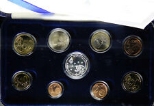 FINLANDIA Serie monete euro 8 valori anno 2002 Proof con medaglia argento