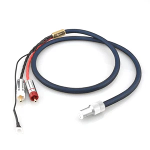 1,5M OCC Placa Plateada Hifi Audio Fono Brazo Tono Cable RCA 5 Pines DIN Y Cable de Tierra - Imagen 1 de 9