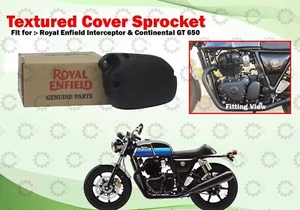 Piñón con cubierta negra texturizada para Royal Enfield Interceptor y Continental GT 650 - Imagen 1 de 9