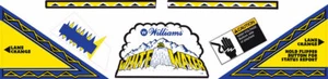 Williams White Water Pinball Machine Apron Decal Set - Picture 1 of 1