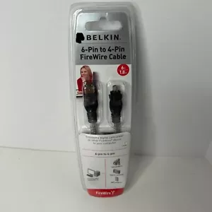 Belkin Firewire Digital Video Cable 6-Pin to 4-Pin 6ft *SEALED* *NEW* - Picture 1 of 4
