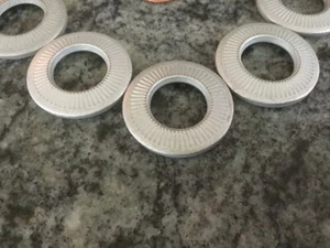 10 large steel cad plated washers 1 1/4 x 5/8 x 1/8 dished high grade washer - Picture 1 of 6
