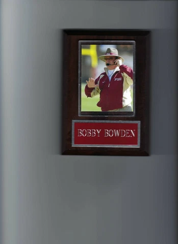 BOBBY BOWDEN PLAQUE FOOTBALL FLORIDA STATE SEMINOLES Cover