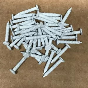 (10) pcs -White 5/8" inch KV Nails For Shelf Standards Wall Brackets Pilaster - Picture 1 of 3