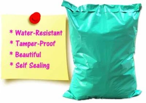 14.5x19 Teal Poly Mailers, Flat Poly, Light Weight Envelopes, Shipping Mailers! - Picture 1 of 9