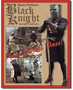 Insegna latta metallo Monty Python's Black Knight film casa bar garage decorazione parete #870 - Foto 1 di 1