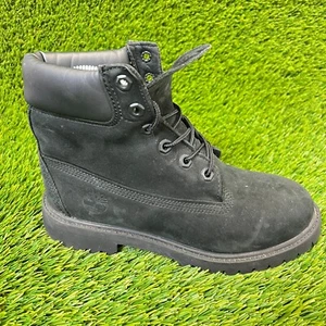 Timberland 6 Inch Premium Boys Size 4.5Y Black Athletic Waterproof Hiking Boots - Picture 1 of 10