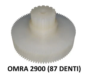 Ingranaggio di ricambio in nylon per grattugia elettrica OMRA 2900 (87 denti) - Foto 1 di 15