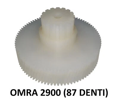 Ingranaggio di ricambio in nylon per grattugia elettrica OMRA 2900 (87 denti) - Immagine 1 di 4